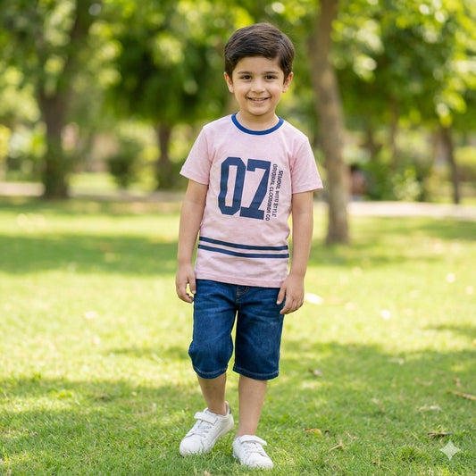 Kids Cotton T-Shirt Printed Design pehnawa