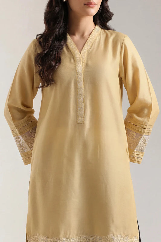 Solid Embroidered Karandi Stitched Shirt Matching Bottom Available / Buy Combo pehnawa