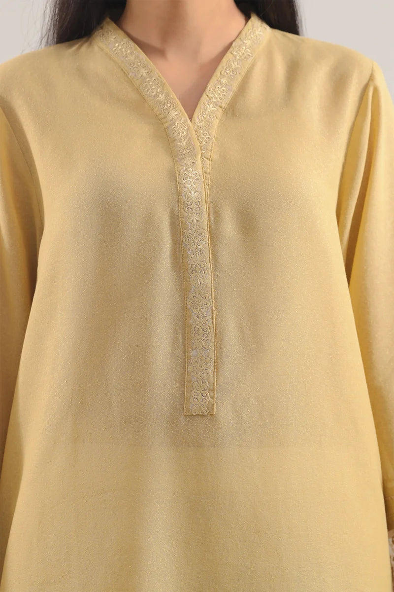 Solid Embroidered Karandi Stitched Shirt Matching Bottom Available / Buy Combo pehnawa