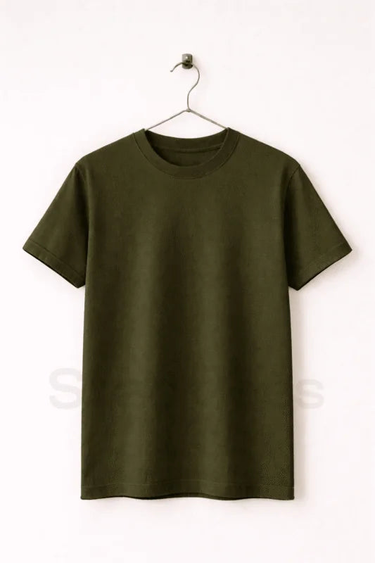 Basic Red Tee Half Sleeve T-Shirt pehnawa
